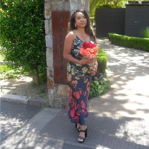 Anthropologie flower dress🌹 elegant and fun! originally $180